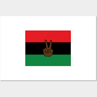 Pan African flag Juneteenth black freedom liberation Posters and Art